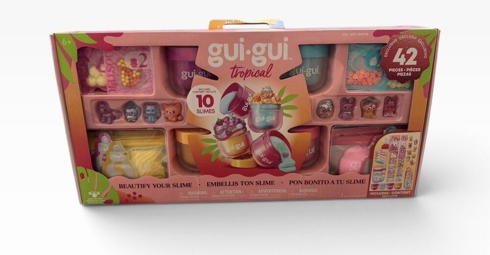 Costco Holiday Exclusive GUI GUI Tropical Slime Kit 10 Slimes 42 Pieces 1929769